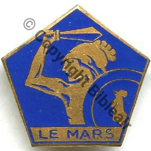 MARS  TORPILLEUR LE.MARS  AB.P Dep Bol poinconne pastille Rennes Dos lisse irreg Sc.STELLA 29Eur02.12 